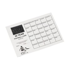 FOOTBALL SCRATCH CARDS 30 TEAM