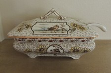 RARE LARGE POLYCHROME TUREEN