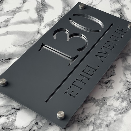 House number plaques - house,