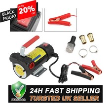 12V Electric Car Engine Diesel Fuel Pump Oil Transfer Extractor Fluid Siphon UK