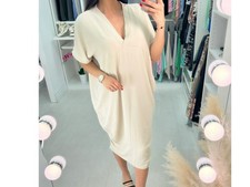 GORGEOUS COCOON MIDAXI LAGENLOOK BOHO DRESS OS UK 18 - 22 BN