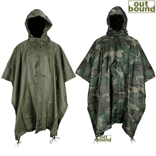 Waterproof poncho army - waterproof,