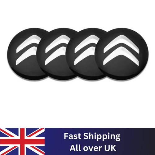 4pcs 56mm black citroen - 4pcs,
