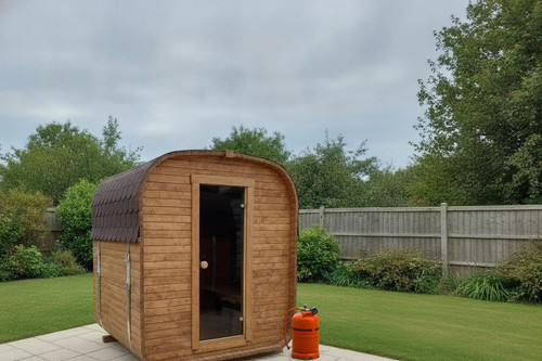 Outdoor cube sauna gas or - 1.8m,