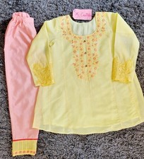 Girls Embroidered Organza 2pc