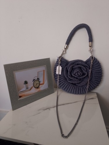 Handmade knitted handbag - handmade,