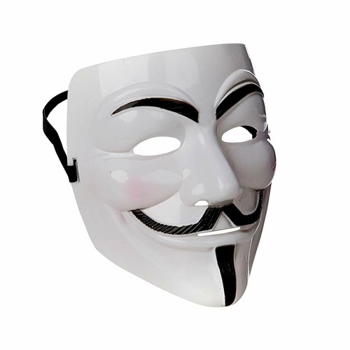 White anonymous for vendetta - v,