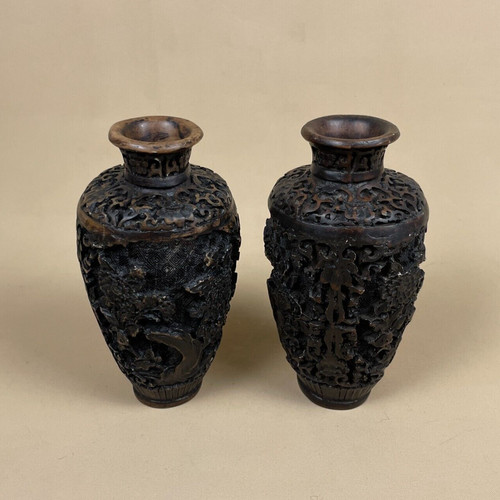 Pair antique oriental - pair, of