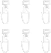 40Pcs White Plastic Curtain