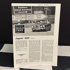 JAGUAR 420 1967 AUTOCAR ROAD