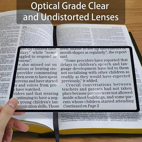 Book magnifier for reading - book,