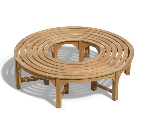 Teak tree seat bench round - seat,