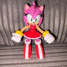 4" JAKKS AMY ROSE! MODERN JOINTED SONIC THE HEDGEHOG FIGURE TOY SEGA HAPPY SCREM