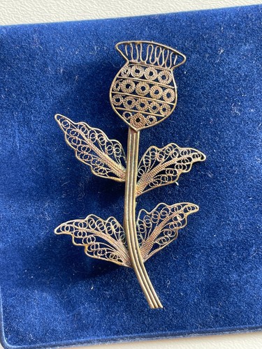 Vintage scottish thistle 925 - vintage,