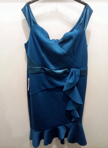 Lipsy teal satin bardot dress - lipsy,