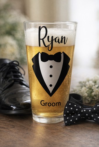 Personalised pint glass for - pint,