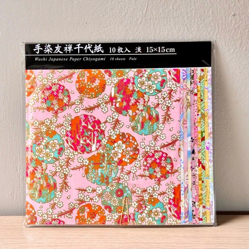Hand dyed washi origami - hand-dyed,