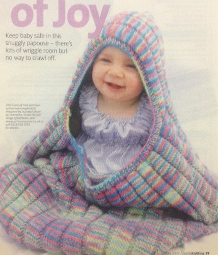 Colourful baby papoose - papoose, dk