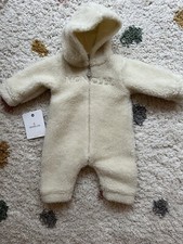 Moncler Ivory Teddy Pram Suit 