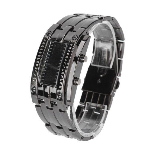 Led watch unique binary time - unique,
