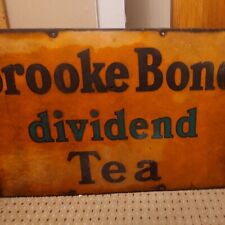 Porcelain Enamel Sign  ORANGE BROOKE BOND DIVIDEND TEA