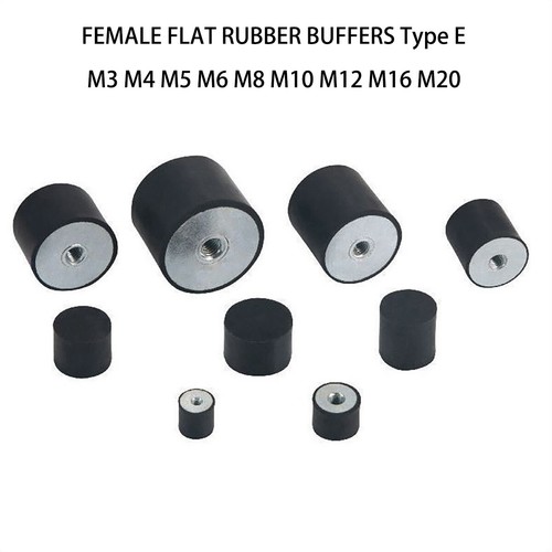 Female buffer stop - female, rubber