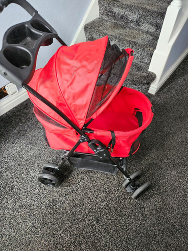 Red foldable wheel pet - foldable,