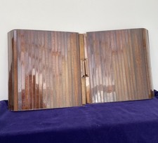 Vintage Retro Wooden Tambour Doors (pair)