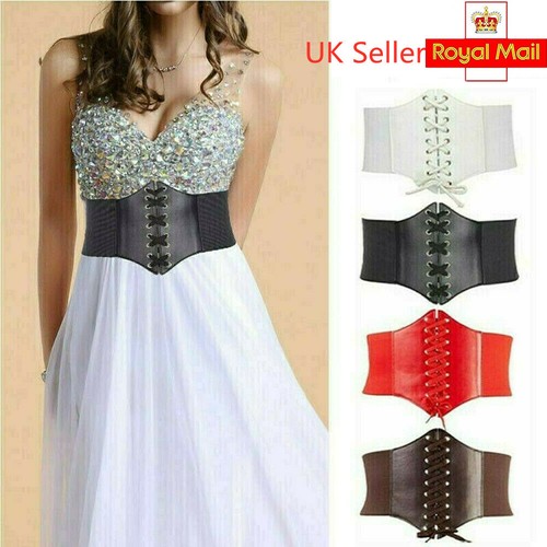 Womens ladies wide - corset, belt