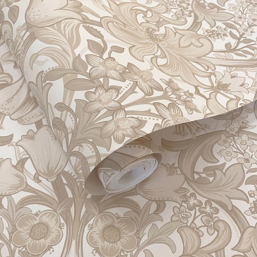 Ornamental damask wallpaper - damask,