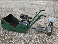 Vintage Lawn Mower (Dennis 1926): Crank-Start, 24" Cylinder with Ride-on Roller