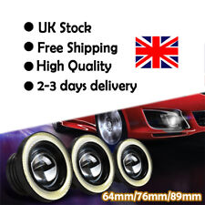 2pcs Car Angel Eyes Halo Fog Lights Lamp Projector DRL COB LED Bulbs Universal