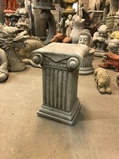 Plinth Pedestal Roman column Solid heavy concrete garden ornament Scroll Column