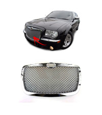 FOR CHRYSLER 300C 04-11 BENTLEY LOOK FRONT CENTER GRILLE MESH STYLE CHROME