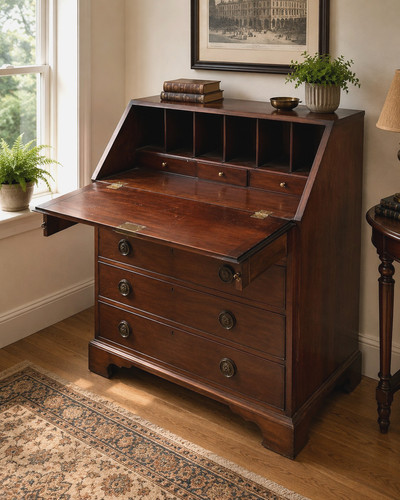 Antique style writing bureau - style,