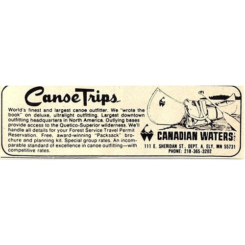 Canadian waters canoe trips - canadian,