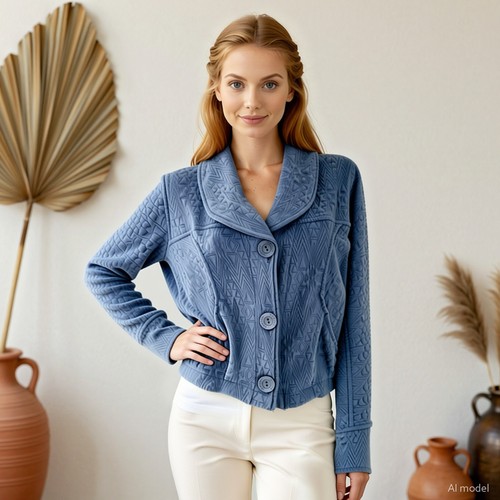 Casual blazer kekoo - casual, blue