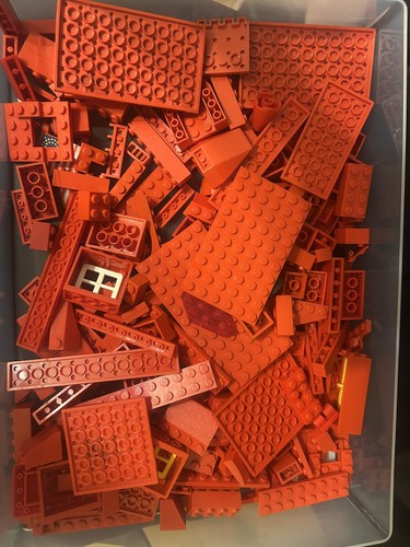 500g red lego - 500g, of
