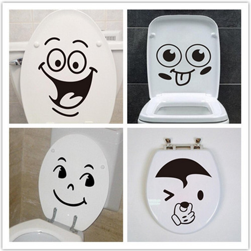 Funny toilet seat stickers - toilet,