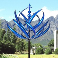 Outdoor Yard Lawn Garden Decor Kinetic Wind Spinner Metal Sculpture  with Stake