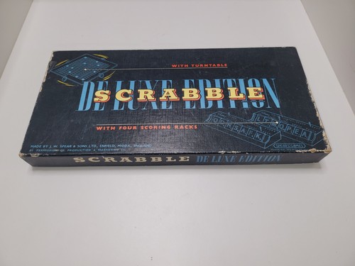Scrabble deluxe edition with - scrabble,