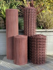 Plastic Fence Mesh Garden Border Netting Landscape Climbing Plant Trellis Brown