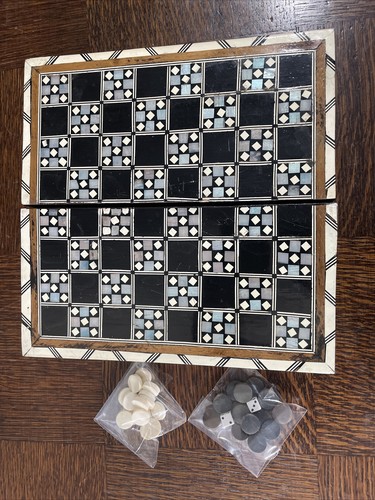 Beautiful vintage inlaid chess - beautiful,