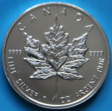 1oz Maple Leaf 1988 - 2023 - 5 Dollar Canada 999 Ag. + Privy Mark + WildLife