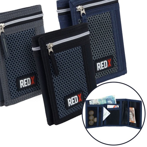Red mens boys trifold - or,