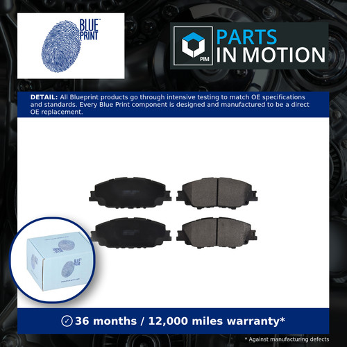 Brake pads set fits - pads, toyota