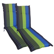 2x Relax-Auflage 180x50cm Padded Cushion Lounger Cushion Seat Pad Sunbed