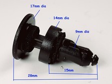 For Honda 10x Fastener Black