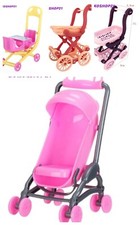 Barbie Doll Mini Stroller Trolley Baby Shopping Cart Toys 1:12 Accessories