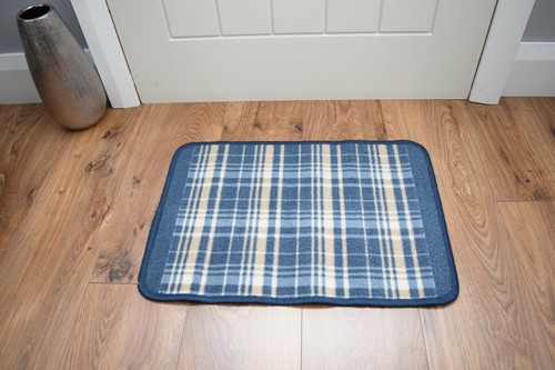 Washable tartan kitchen door - washable,